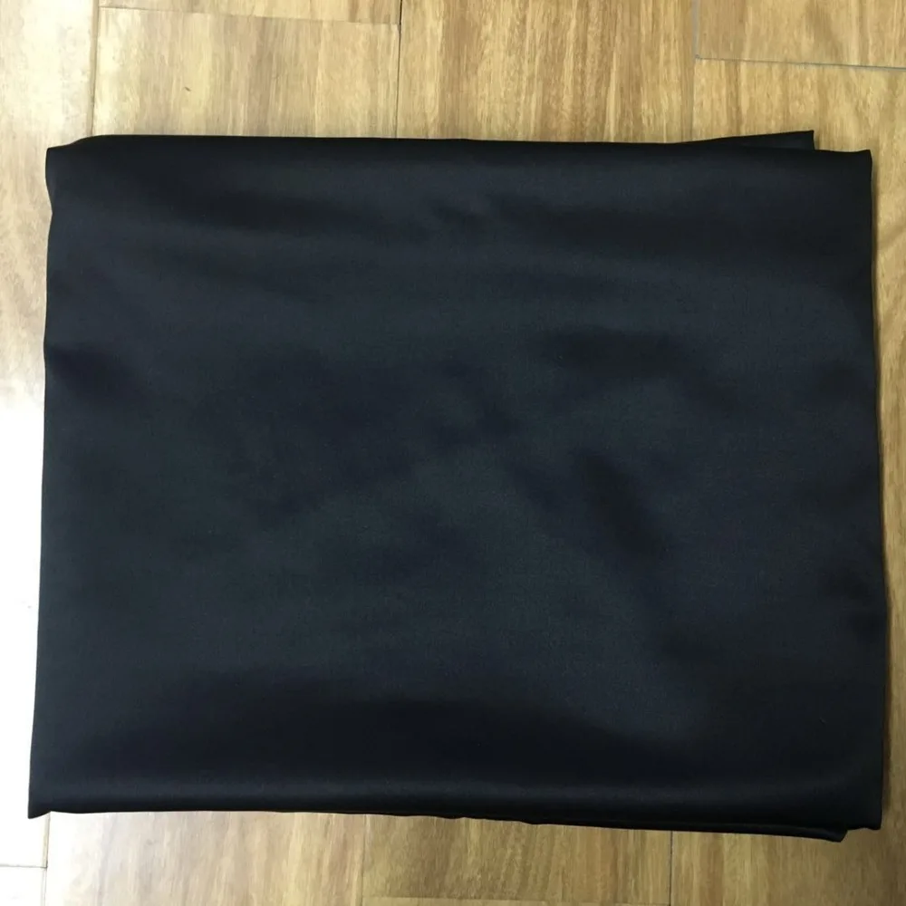 

true black color, 6meters/lot 42'' width 19MM Silk Stretch Satin fabric