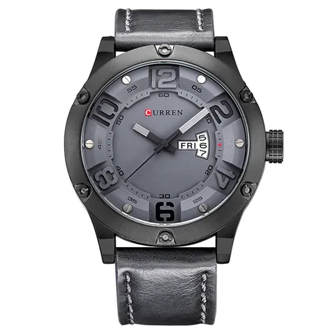 New Fashion Men Watches Army Military Sports Watches Men's Quartz Date Clock Male Luxury Brand Leather Strap Wrist Watch