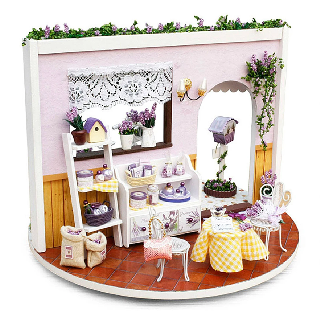 

Interesting Dollhouse Lavender Story 3D Assembly DIY Household Creative House Kit Christmas Toys For Kids