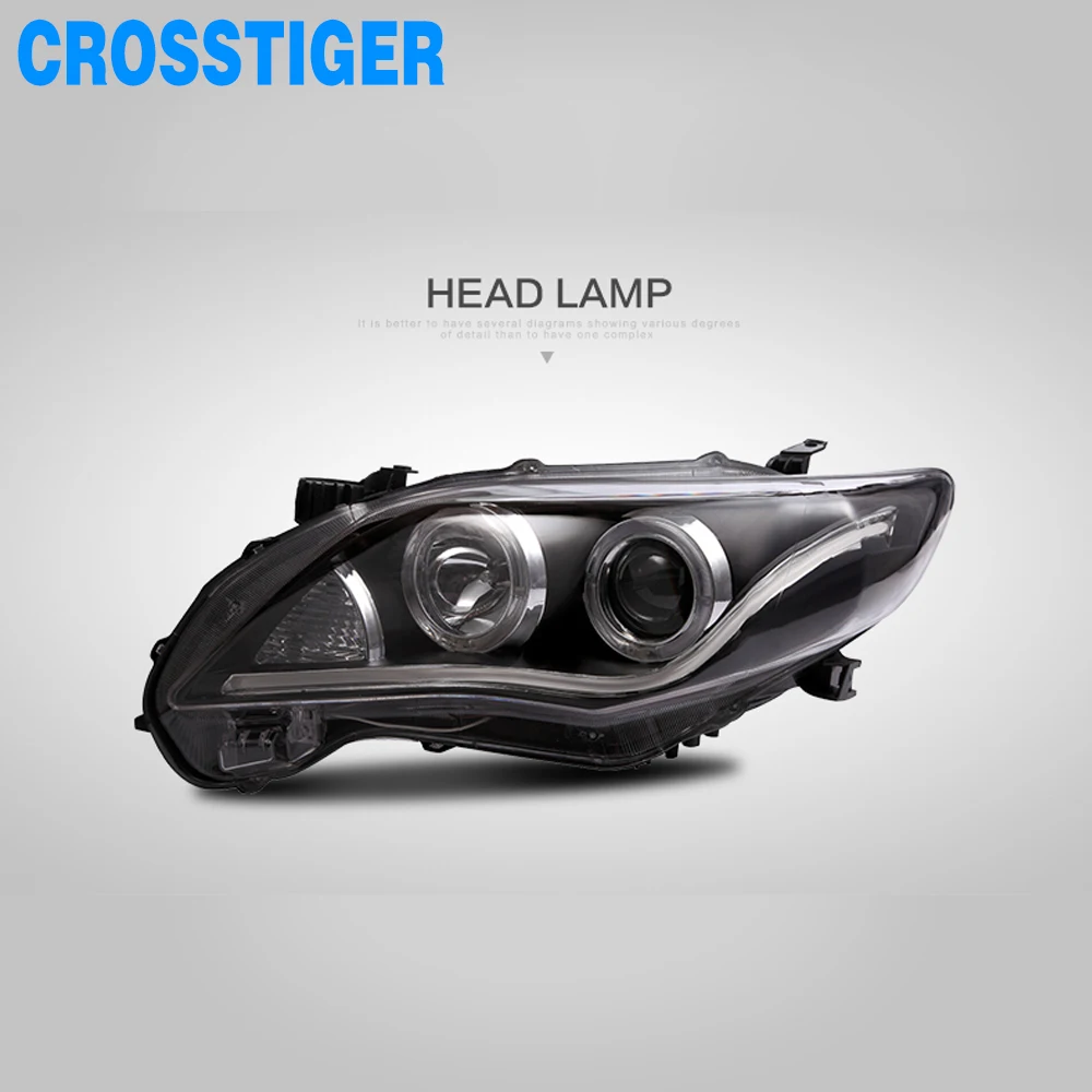 

FOR TOYOTA COROLLA 2011 2012 2013 HEAD LAMP LED DRL HEADLIGHT ASSEMBLY LAMP
