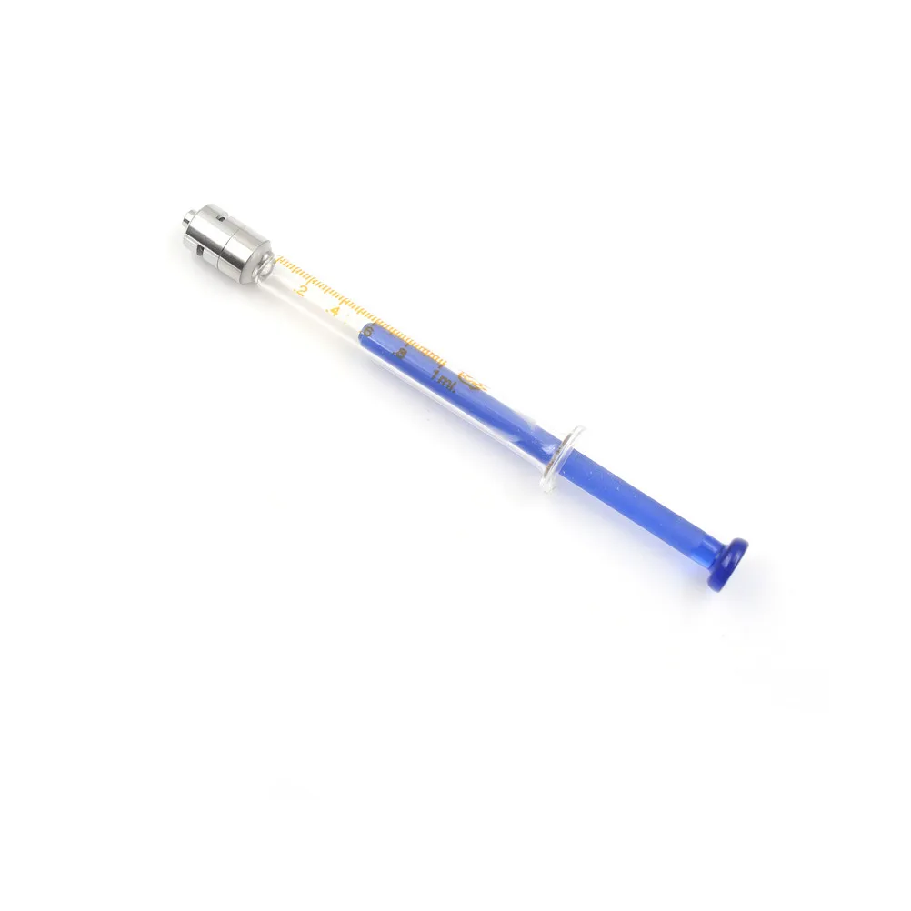 

1ML Glass New Luer Lock Tip Syringe Injector Lab Sampler Standard Diameter Caliber Precision High Quality Whosesale