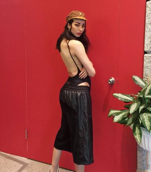 green bodysuit Women Vest Body With Scoop Back Sexy Deep Scoop neckline and back Bodysuits cut out bodysuit