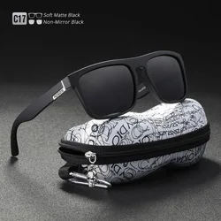 KDEAM High Fashion Polarized UV - Blocking Photochromic Sunglasses (C17Matte black)