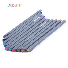 10 Цвета/комплект 0,38 мм Fine Liner Цветной маркер акварельные ручки основе искусство маркеры для Манга Аниме ручка для чертежей подарок