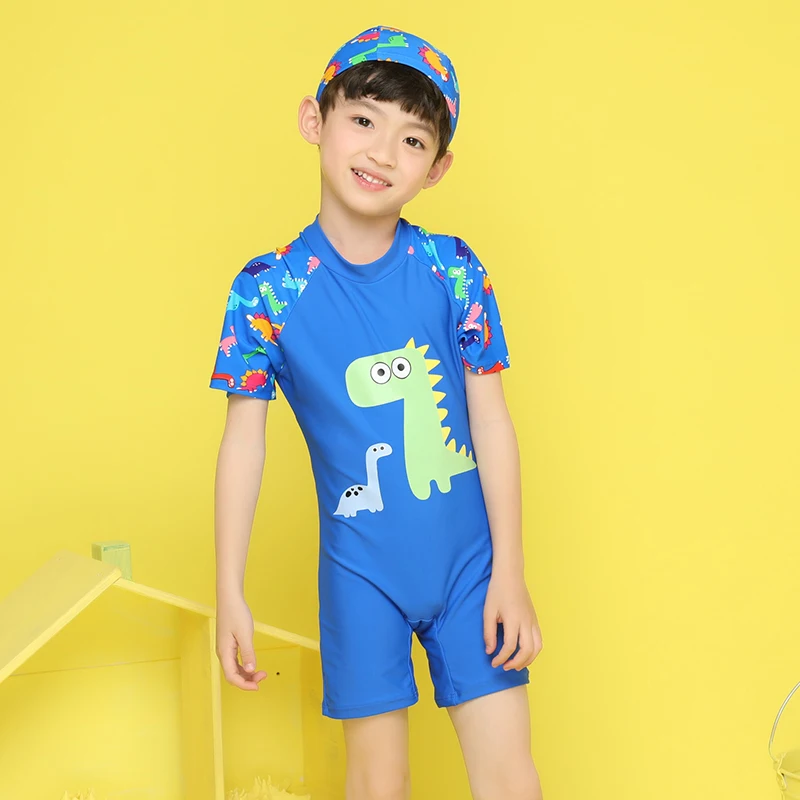 HY81766 Children Swimwear One Piece Bathing Suit Cartoon dinosaur