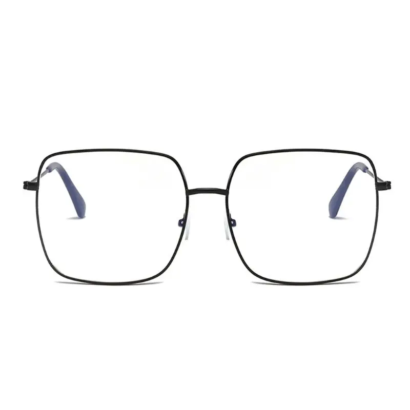 Fashion Men Women Retro Metal Square Frame Optical Glasses Spectacles Anti-blue Light Eyewear
