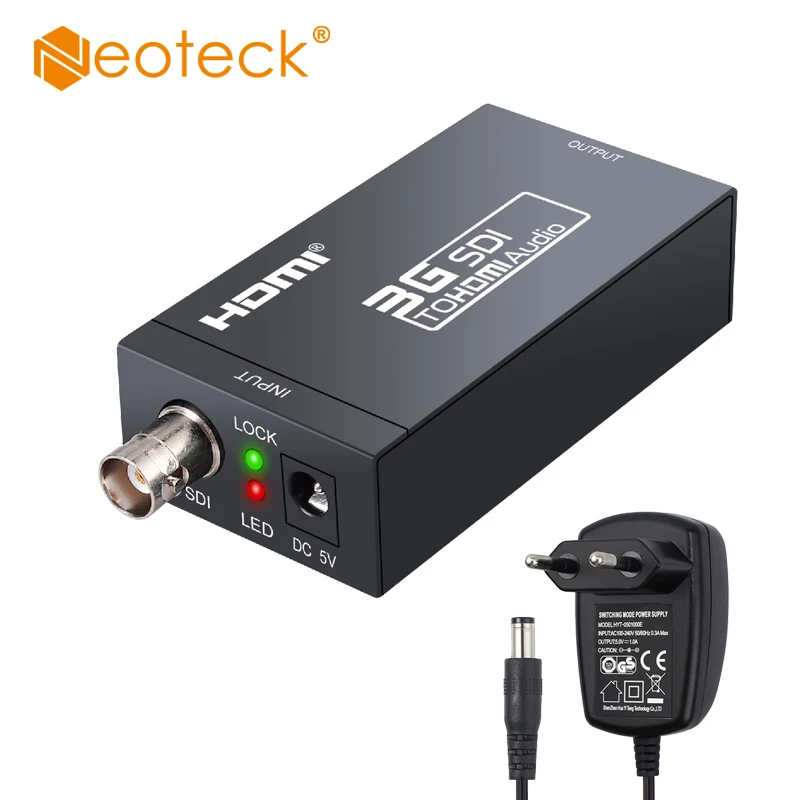 Neoteck SDI-HDMI-совместимый адаптер конвертера 1080P Аудио конвертер для HD-SDI и 3G-SDI