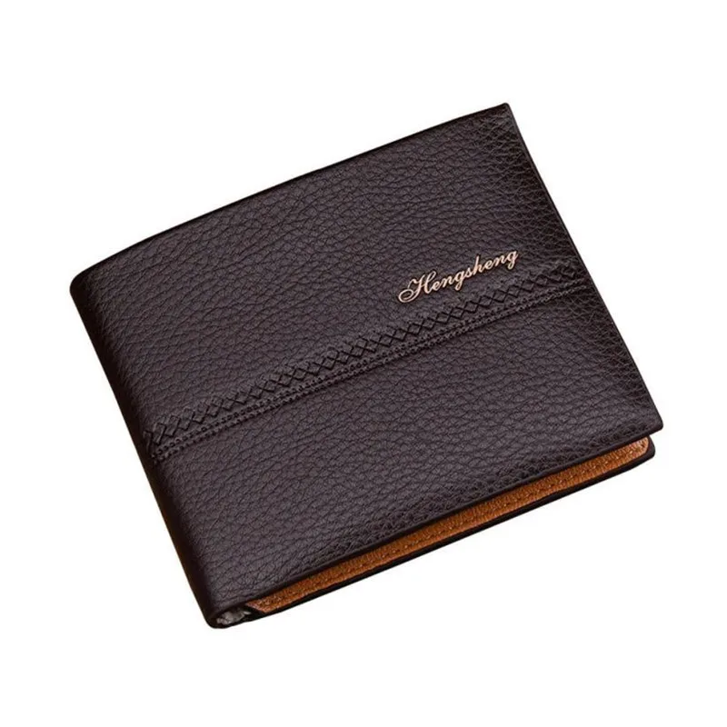 

Men RFID Blocking Short Leather Wallet Card Holder Purse With Coin Pocket Travel Card Case Organizer Men Wallets carteira magica