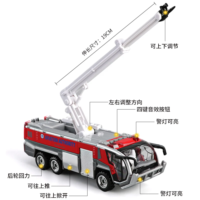 Игрушечные машинки для детей пожарный и его пожарная машина грузовик и лестница грузовик Ckn игрушки ролевые игры пожарный откатные автомобили