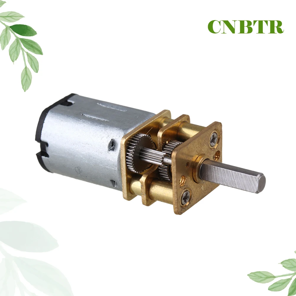 

CNBTR 33x12mm 1000RPM Metal Mini DC 6V Gearbox Gearwheel Motor Mini Reduce Speed Geared Electric Motor