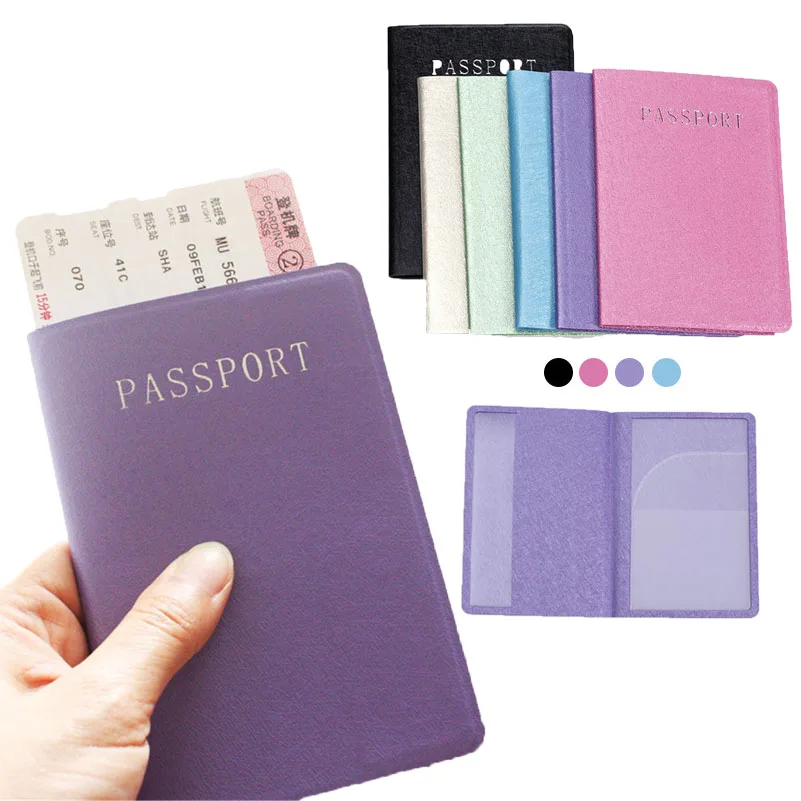 

PU Passport Set Overseas Travel Document Holder Clip Travel Passport Set PU Leather Waterproof Passport Case