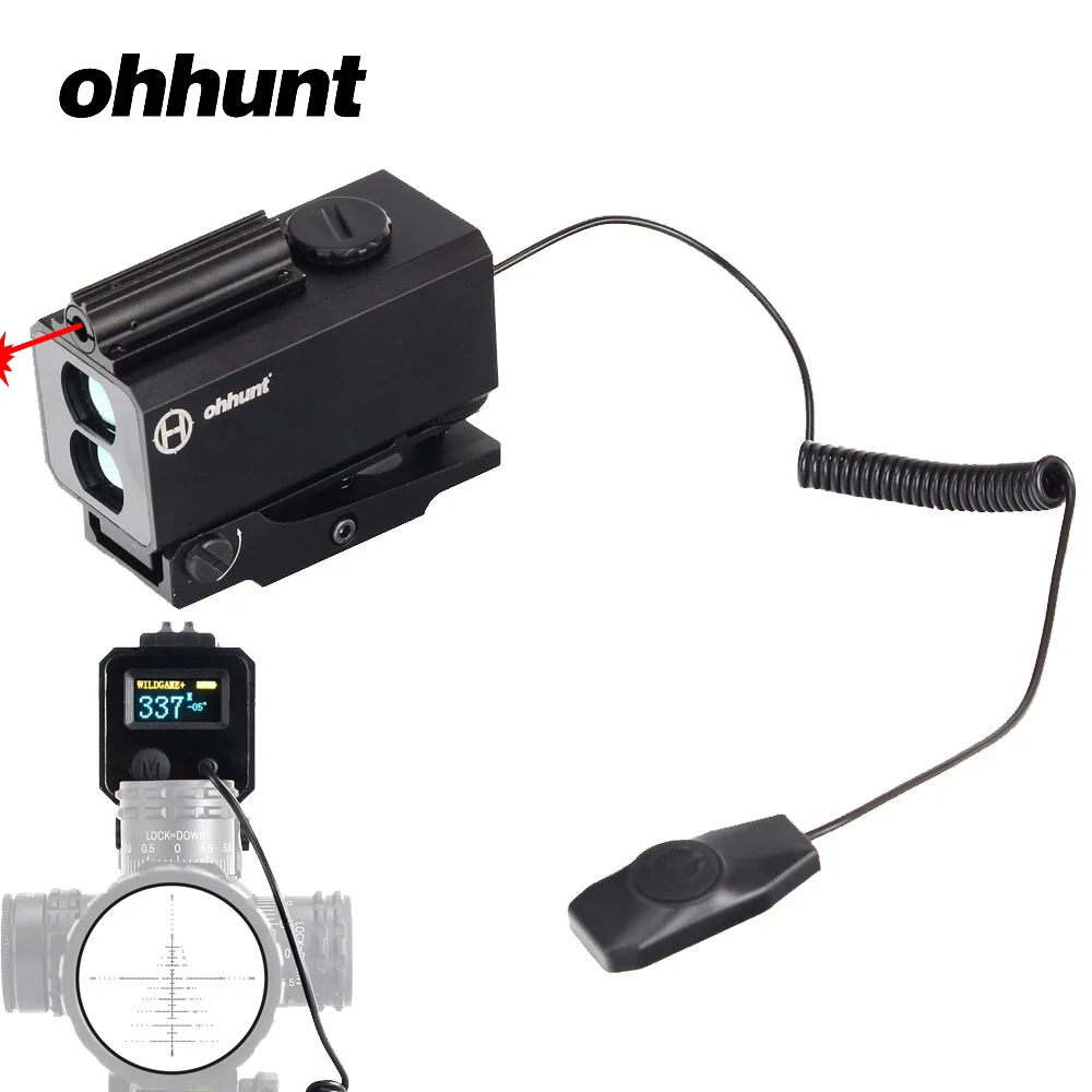 

ohhunt Laser Rangefinder 5-700M Hunting Optics Sight Outdoor Golf Range Finder Distance Meter Color OLED Display with 21mm Rail
