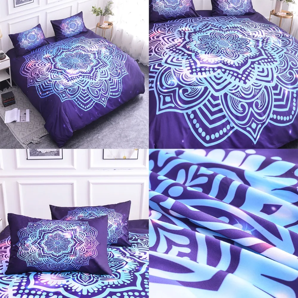 Boniu Luxury Mandala Print Bedding Set 3d Comforter Set Single Queen King Adult Duvet Cover Pillowcases Home Decor Bedclothes