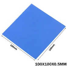 Free Shipping 10PCS Lot 100X100x0.5MM White SMD DIP IC Chip Conduction Heatsink Thermal Compounds Pad Pads GDT100MMW-10 free shpping ds1210 dip new integrate circuit ic 10pcs lot