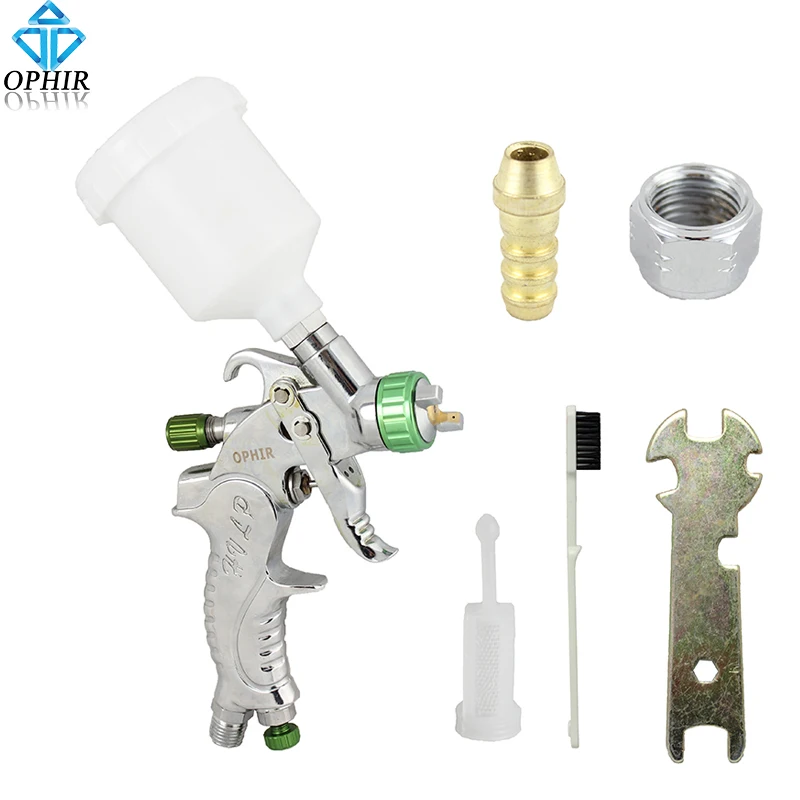 OPHIR Mini Airbrush Gun 1 0 мм сенсорный HVLP пистолет распылитель с автоматической краской 120