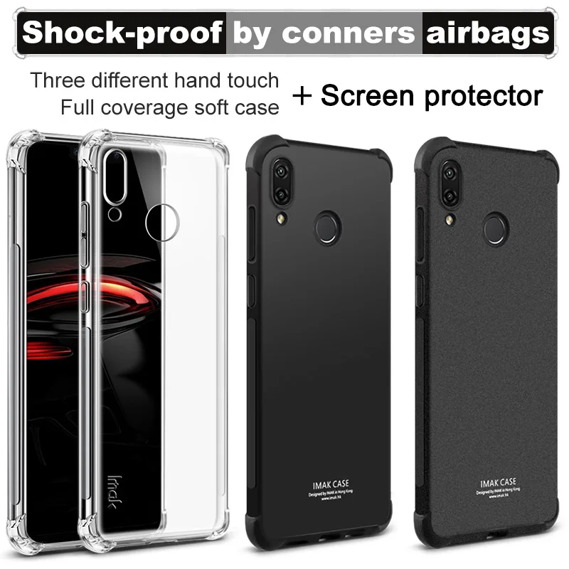 Для huawei nova 3 чехол iMAK водителя супер-тонкий мягкий для телефона бампер + Экран