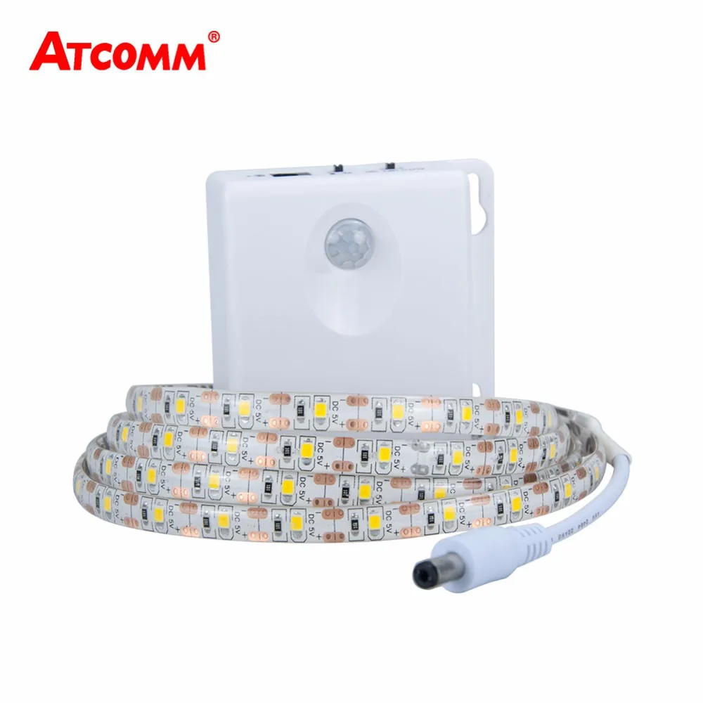 2835 RGB LED Motion Sensor Strip Light IP65 Waterproof Timing Function