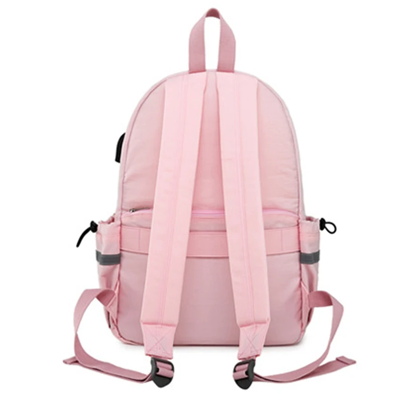 Водонепроницаемый рюкзак для книг, женский рюкзак с разъемом для наушников и зарядки, школьные рюкзаки для девочек-подростков