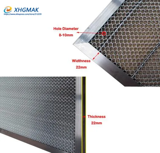 350x450mm 300x500mm 310x460mm 벌집 작업 침대 테이블 CO2 50W 60W 튜브 레이저 조각 절단기 Shenhui SH 350 550x350mm
