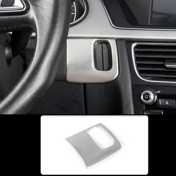 

Car Dashboard Engine Power Key Hole Decoration Frame Cover Stainless Steel Trim For Audi A4 B8 2010-2016 Interior Accessories