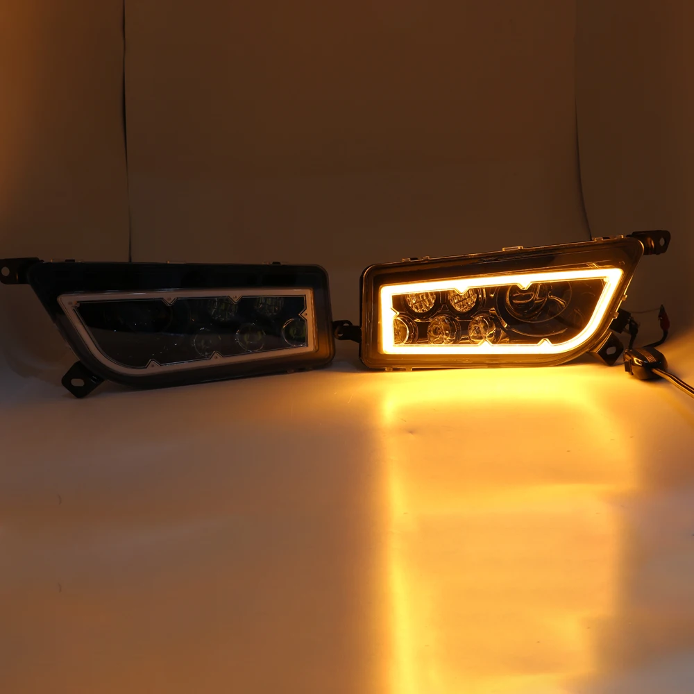 Black Polaris RZR 1000 LED Halo Headlight 2015-2016 for Polaris RZR 900 Led Headlight Kit 2014-2016 RZR XP 1000 XP TURBO Lamp (51)