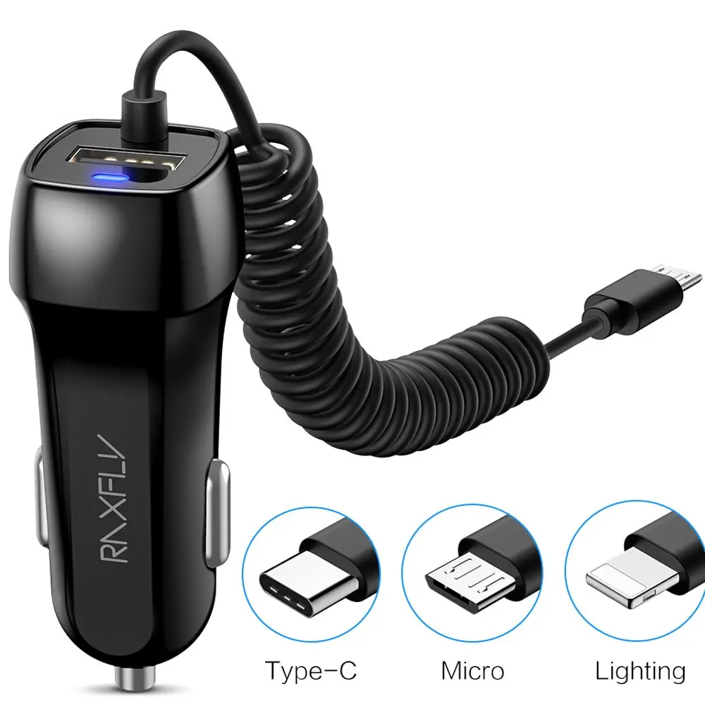 5V 2.1A USB Car Charger For Samsung Galaxy S9 S8 Car Phone Charger For