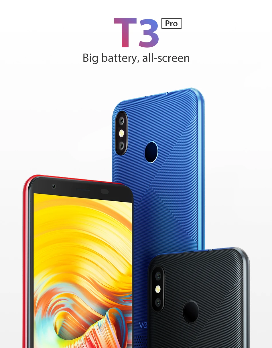 Vernee T3 Pro 5 дюймовый экран 3 ГБ Оперативная память 16 Встроенная Android 8 1 смартфон Quad core