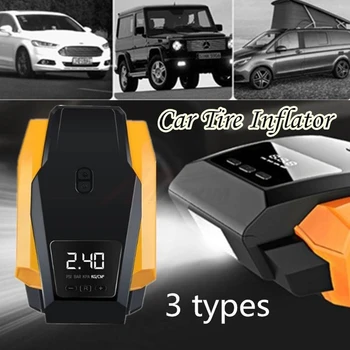 

Electric Digital Display Air Pump Motorcycle Car Tire Electric Pump Compressor 22 Cylinder Tire Detection Fast Inflation
