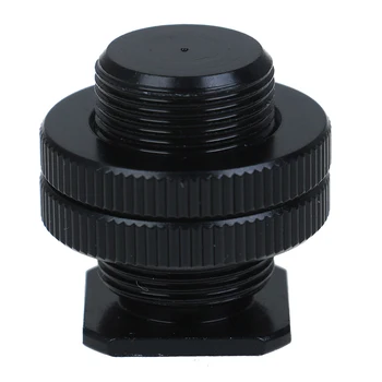 

5/8 inch 1/4 inch Screw for Camera tripod head Microphone Mic Mount Bracket Metal shockproof clip Hot shoe Adapter 3cm