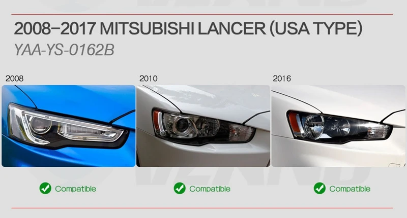 Фара для Mitsubishi Lancer EX lightbar 2008 2009 2010 2011 2012 2013