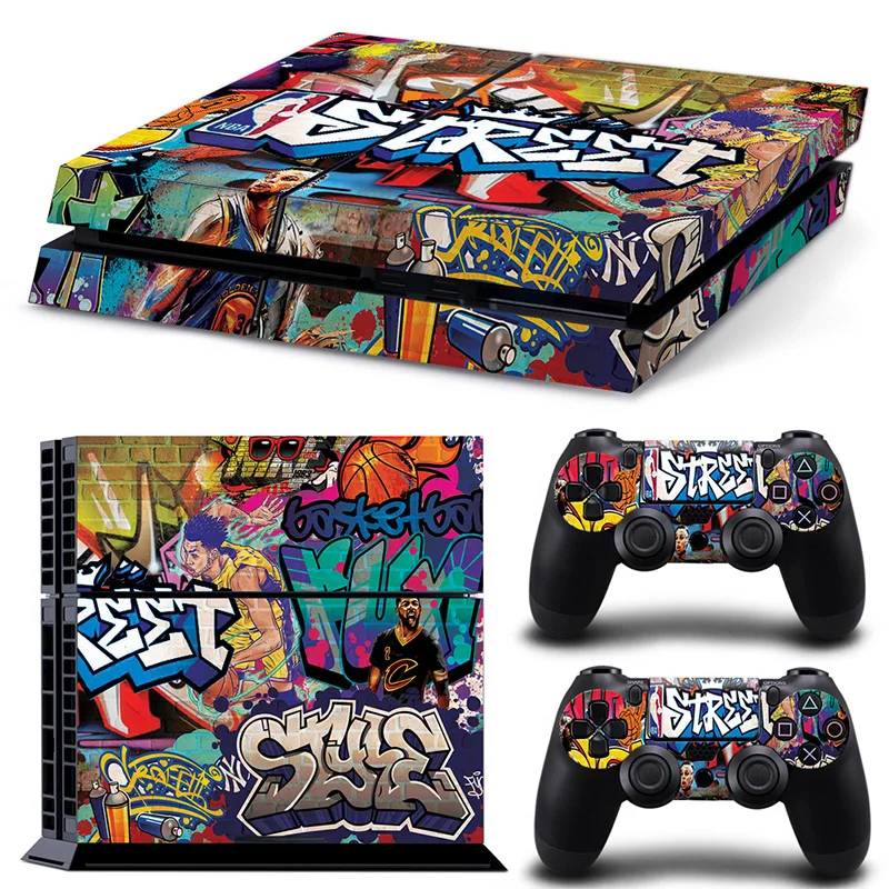 

Basketball Club Cover Decal PS4 Skin Sticker For Sony Play Station 4 Console & 2 Controller Vinyl Skins