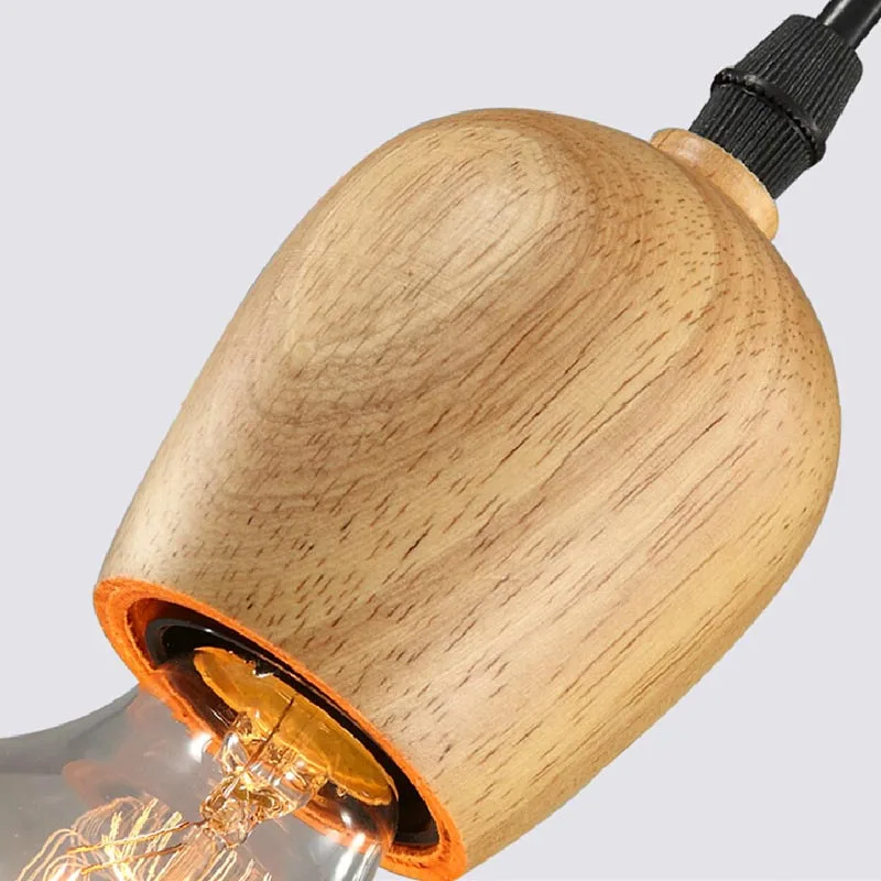 Modern Hanging Wood Pendant Light Simple Indoor Lighting Wooden Nordic Pendant Lamp Restaurant Bar Living Bedroom Lighting  (3)