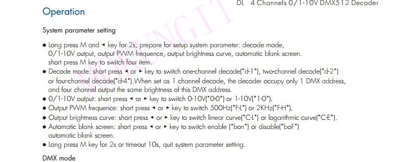 DMX512 до 4CH 0-10 В декодер DL направляющая DMX512 преобразователь сигнала 0-10 в светодиодный диммер DMX 512 сигнал на 0-10 в сигнал RGB/RGBW управление