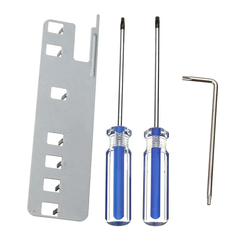 

For XBOX 360 Video Game Console Opening Tools Controller Screwdriver Repair Disassemble Slice Screw Kit Set Silver Open Tool