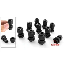 Промо-акция! PG7 черные пластиковые Водонепроницаемые кабельные сальники 10 шт