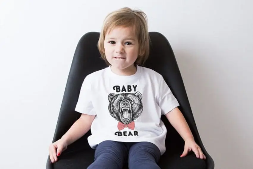 Летние Семейные комплекты; Семейные комплекты футболок; Одинаковая одежда для мамы и дочки с изображением медведя; Семейные футболки для папы и сына