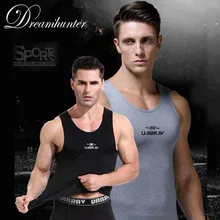 Сжатия Работает Рубашка Для мужчин жилет Bodybuild Singlet Фитнес майка стрингеры Футбол Баскетбол Спортивная майка тренажерный зал тренировки