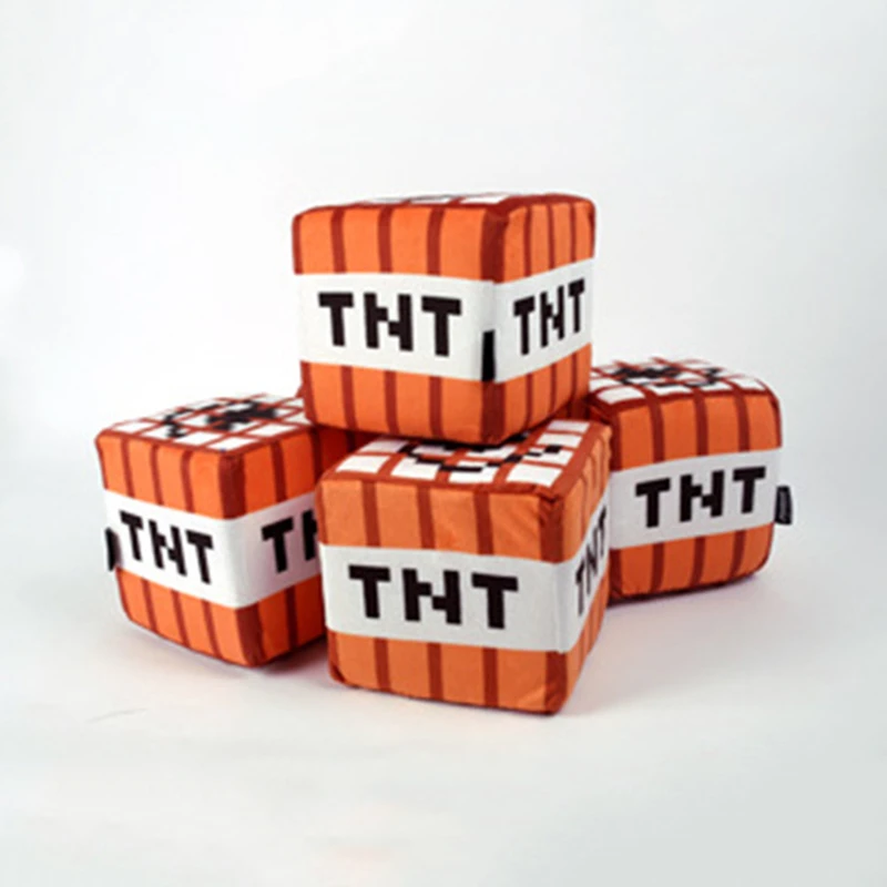 10/20/30cm Minecraft TNT Plush Toys Cartoon Game Stuffed Toys Pillow Bomb soft Plush Toy For Kids Children My Small World Game 10/20/30cm Minecraft TNT Plush Toys Cartoon Game Stuffed Toys Pillow Bomb soft Plush Toy For Kids Children My Small World Game