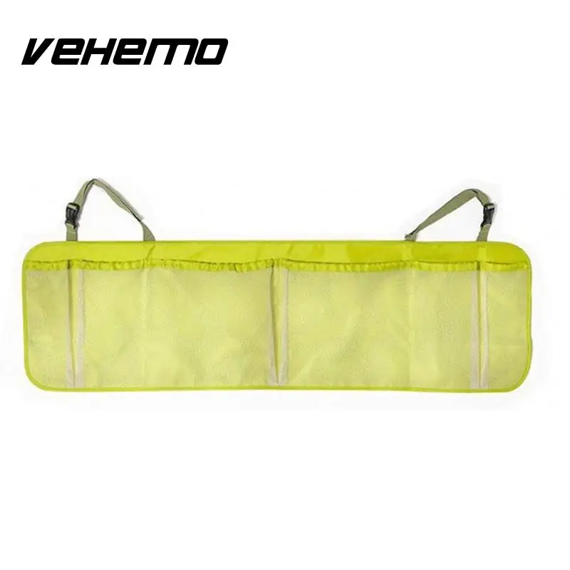 Новая Автомобильная задняя Задняя Крышка багажника, эластичные сетчатые сетки, карманная клетка, сумка для хранения - Название цвета: green