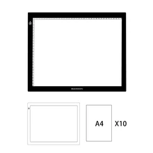 GAOMON GB4 светодиодный светильник Pad B4 размер светильник коробка Трассировка доска для рисования с 10 листами формата А4 калька