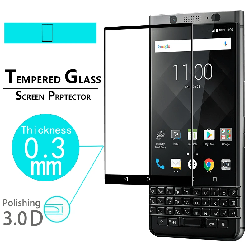 Премиум полное покрытие 3D изогнутые края стеклянная пленка для Blackberry DTEK 70 Mercury KEYone Защитная пленка для экрана Закаленное стекло пленка