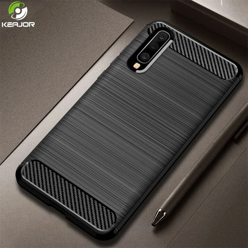 

Keajor Case For Samsung Galaxy A70 Case Soft Silicon Cover Carbon Fiber Phone Case Shockproof Funda For Samsung A 70 A70 Cover