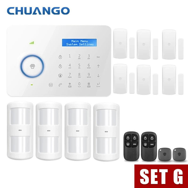 Robo Chuango B11 inalámbrico GSM seguridad sensor de puerta de casa sistemas de alarma 315 mhz