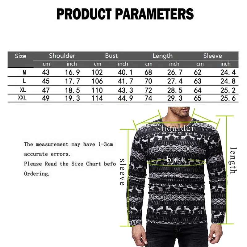 MoneRffi Новые Классические Рождественский свитер с принтом Для мужчин модный топ с о-образной шеей, с длинным рукавом Для мужчин Повседневное полосаты Homme вязаные свитера Homme