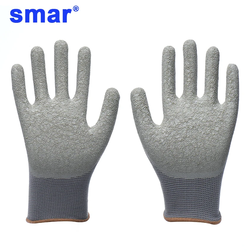 

12 Pairs Latex Factory Gloves Safety Gloves Working Gloves Men Use Pure Gray Fast Free Delivery