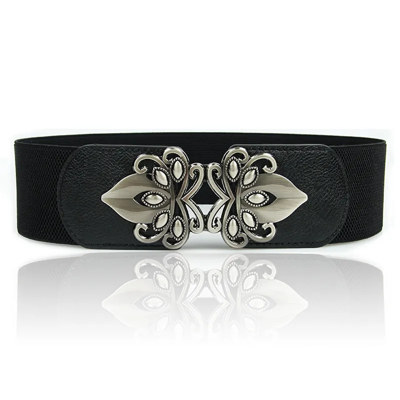 designer belts women Hot Corset belt Personally gold buckle stylish waistbands for Women elastic cummerbunds black Dress wild wedding cummerbund lady gold belt