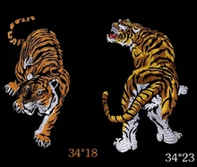 Tigre patches bordados applique grande remendo diy acessório decoração de roupas de moda frete grátis