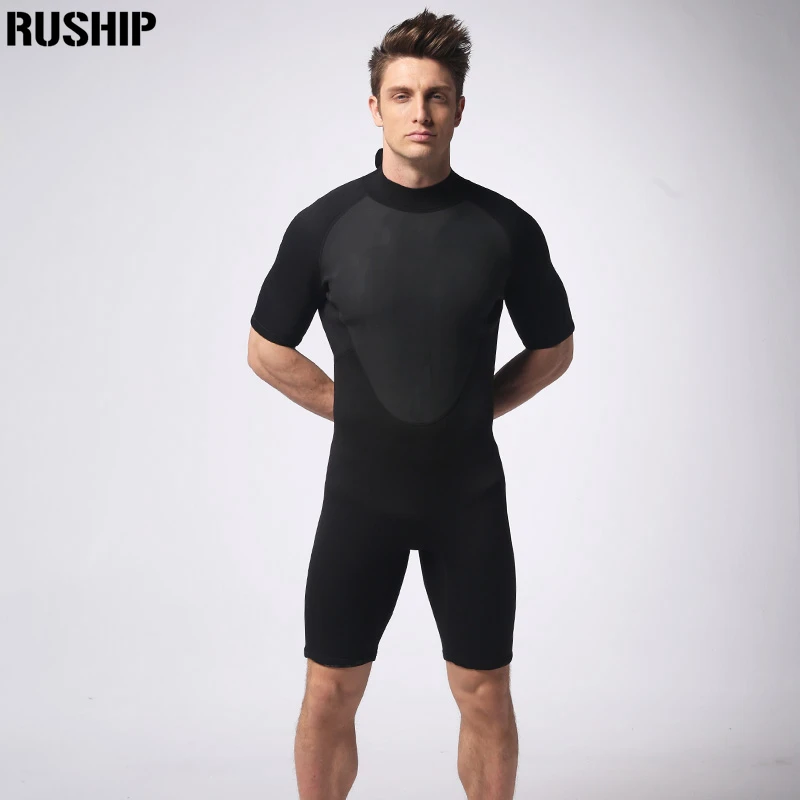 3mm Neoprene Wetsuits Double Nylon Fabric Short Paragraph Diving Suit