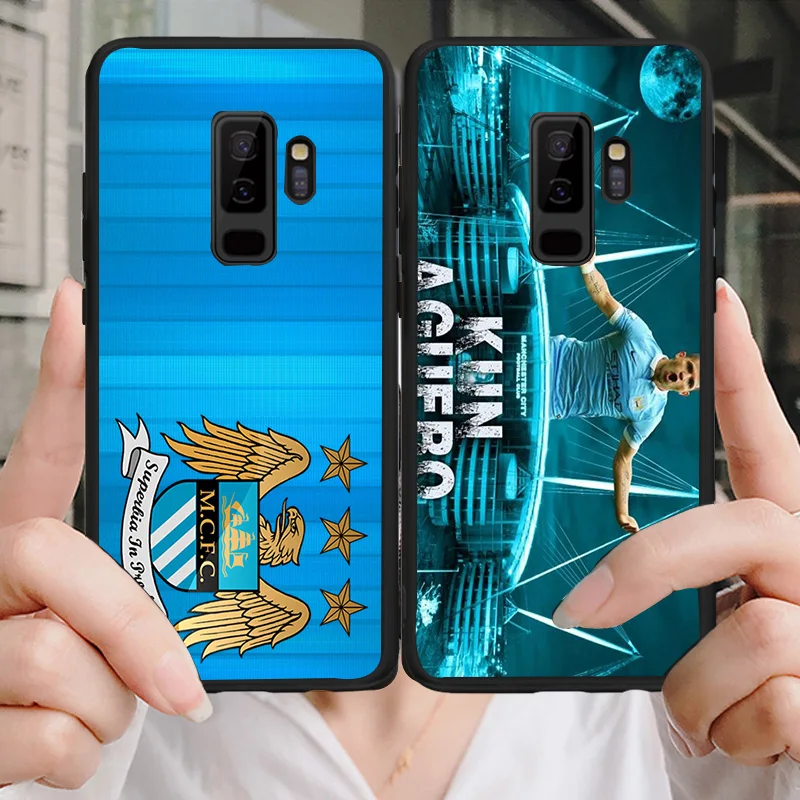 

Yinuoda Phone Case For Manchester City F.C Galaxy S10 S9 Plus S6 S7 Edge Black Soft TPU Sergio Aguero For Note4 Note 5 7 Note 9