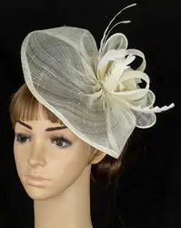 17 цветов мода sinamay материал головной убор свадебный головной убор чародей коктейль hat suit for all season MYQ064